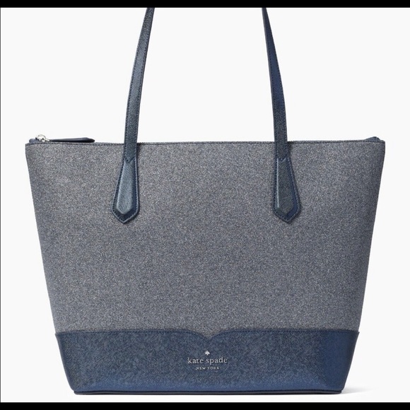 KATE SPADE LOLA GLITTER LARGE TOTE 4PC SET NWT - Picture 9 of 12
